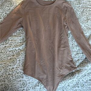 Abercrombie & Fitch Long Sleeve Bodysuit - Brown